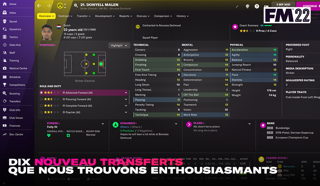 10 transferts palpitants à suivre dans FM22